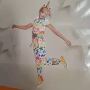 Hyde and Eek Boutique Kids Rainbow Unicorn Jumpsuit Costume Size Large 10/12 New