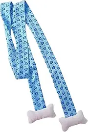 [generic] Japanese Heart Pattern Scarf for Adult Unisex 2000s Long Thin Scarf Spring Autumn Skinny Scarf Daily Use Neck