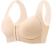 [BIMEI] Front-Closure Mastectomy Bra Pockets Post-Surgery Sleep Bra for Silicone Breastforms Women's Comfort2475