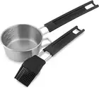Broil King Gas Grill Stainless Bowl & Silicone Basting Brush Set w/ Handle 61490