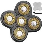 Vrmeta Head Shaver Replacement Heads For Bald Men - Sharp Blades, Face