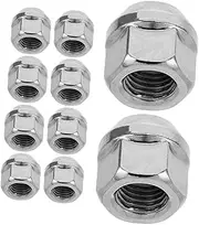 20pcs Tire Screws Wheel Lug Nuts Trailer Lug Bolts Lug Nut Socket Wheel Studs and Lug Nuts Wheel Lock Wheel Lugs Wheel Nut Thread Trailer Lug Nuts Silver Steel