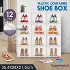 12PCS Shoe Sneaker Box Display Case Grocery Cosmetics Storage Organiser DIY