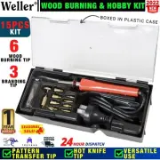 Weller Wood Burning and Hobby Kit 15 Piece Pyrography Craft Art Tool Burner Set