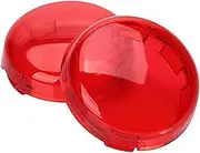 Vuzmode Red, for Harley, Turn Signal Lens Covers Lenses Pack of 2 Motorbike Signal Lamp Shell
