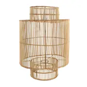 Maine & Crawford Asha 40cm Wooden Lampshade Cover For Floor Table Lamp Natural