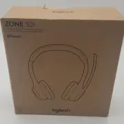 NEW Logitech Zone 301 Wireless Bluetooth Headset w/ Noise-Canceling Mic