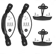 2X Kayak Carry Handles Canoe Boat Side Mount Carry Handles with Pull T-Handle & Cord & Pad Eye for Ocean Kayak, Emotion Kayaks, Sport Canoe, Boat Kayak Handles