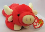 Snort the Bull Ty Beanie Baby 1997 ~ New & Tagged