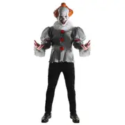 Stephen King Pennywise 'It' Deluxe Costume Dress Up Party Cosplay Outfit Size XL