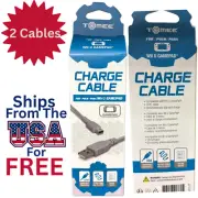 LOT 2 Wii U GamePad Tomee Charge Cable 10 ft M06012 Play and power SHIPS FREE