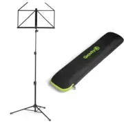 Gravity NS441 Black 138.5cm Folding Music Stand Holder Mount Tripod w/ Carry Bag