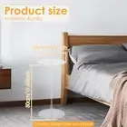 Circle Clear Side Table Easy Assembly Round Acrylic Drink Table for Living hakHV