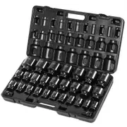 VEVOR Impact Socket Set 3/4 Inches 29 Piece Impact Sockets, 6-Point Sockets, Rugged Construction, CR-M0, 3/4 Inches Drive Socket Set Impact SAE 3/4 in