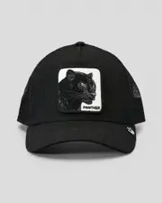 [Goorin Bros] Goorin Bros Men's The Pantsher Trucker Cap in Black One Size Black