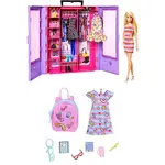 【日本直傳】 芭比娃娃芭比娃娃和紫色衣櫃&一起去！ 時尚和包包套裝