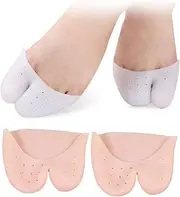 DRESSOOS 2Pairs Gel Toe Protector Sleeve of Big Toe Caps for Relief Metatarsal Cushioning Breathable Design for Comfortable Footwear for Dance and Daily Wear