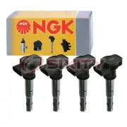 4 pc NGK Ignition Coil for 2005-2016 Audi A4 2.0L L4 Spark Plug Wire Boot wc (for: Audi)
