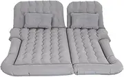 Weisshorn SUV Car Air Mattress, 175 x 130cm Inflatable Bed Folding Foldable Mattresses Back Seat, Portable Outdoor Camping Travel Chair with Carry Bag and 2 Pillows Grey