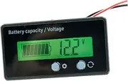 DOITOOL Battery Capacity Tester Checker Car Voltage Meter Gauge Rv Battery Monitor -one