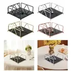 Flat Napkin Holder Farmhouse Metal Modern Table Tissue Storage Holder for Dining