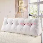 Triangular Wedge Pillow Soft Headboard Large Filled Reading Cushion for Sofa Bed