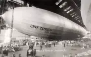 The Graf Zeppelin In Its Hangar In Lakehurst New Jersey 1928 Zeppelin OLD PHOTO