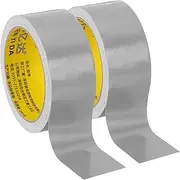 uxcell 1.6"x0.01" Bookbinding Tape, 22 Yard Total 2 Roll Cloth Bookbinding Repair Tape Book Binding Tape Self Adhesive for Repairing Old Books, Silver