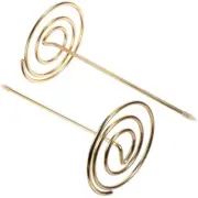2 Pcs Menu Child Office Receipt Needle Folder Bill Holder
