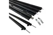 Premium Short Black Caravan Anti Flap Kit & 2 Rafters Package AFK & Rafter Pack