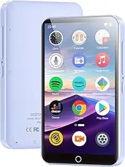 96GB MP3 Player with Bluetooth and WiFi, 4.02 Inch Touchscreen MP3 MP4 Player, Portable Android MP3 Player with Spotify, Audible, Amazon Music, Deezer, HiFi Music Player with Speaker, FM Radio