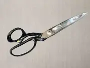 10" Scissors Upholstery Dressmaking Fabric Heavy Duty Shears Black Handle