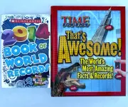 SCHOLASTIC 2014 BOOK OF WORLD RECORDS AND TIME FOR KIDS THAT’S AWESOME! BOOKS