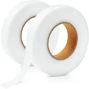 Iron on Hem Tape, Fabric Fusing Hemming Tape - Light and Medium Weight Adhesive Web, No Sewing Required, Perfect for Bonding and Crafting Projects, 0.6 Inch x 27 Yards(1.5cm x 24m)(2 Rolls)