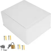 Levemolo Plastic Milk Crate Lock Versatile Outdoor Package Box Wall-Mounted Mail Storage