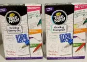 2 - Crayola Take Note! Grading Stamp Set Great for Teachers Stationary New