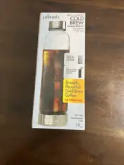 Primula Cold Brew Travel Bottle With Black Insulating Neoprene Sleeve.