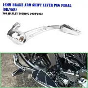 Foot Brake Arm Lever Peg Pedal Kit For Harley Touring Trike 2008-13 2009 Silver