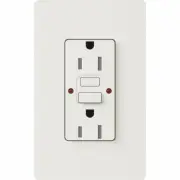 CAR-15-GFST-WH - Lutron Claro Tamper Resistant 15A GFCI - White Finish