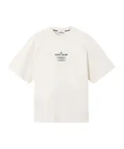 Regular-fit short-sleeve T-shirt with '02 Industrial Logos' print S,XL,L,M,XXL ivory