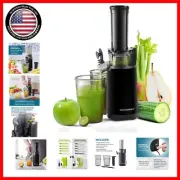12-Inch Masticating Juicer for Fruits & Veggies - Compact, BPA-Free & Stylish