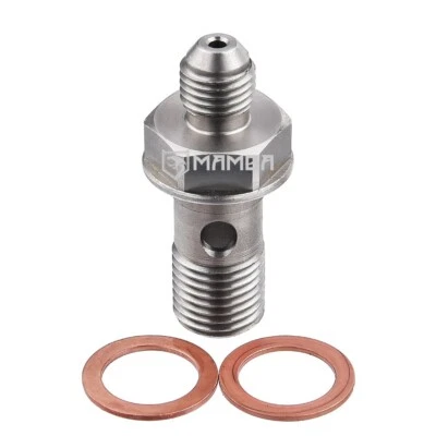 M14x1.5 to 4AN Turbo Engine Oil Line Supply Feed Banjo Bolt Ford XR6 Barra 4L
