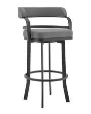 Armen Living Prinz 26In Metal Swivel Bar Stool
