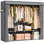 Portable Closet, 66 Inch Large Capacity Wardrobe for Closet Organizers and St...