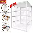Anko White 4 Wire Drawer Unit Metal Baskets Rack Tower Cabinet Storage Laundry