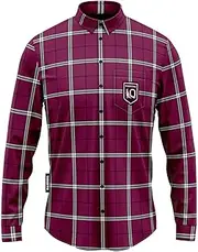 [Ashtabula] NRL 'Mustang' Flannel Polo - Queensland Maroons - Flanno Shirt - QLD
