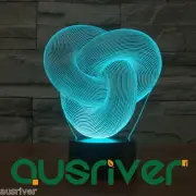7 Colors USB 3D LED Night Light Touch Sensor Table Desk Art Lamp Gift