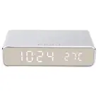 3 In 1 Electronic Bedside Clock Thermometer Digital Alarm Clock Wireless Char AU