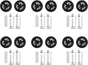 [Lrocaoai] 6 Set 50mm X12mm Luggage Wheels Replacement Wear PU Caster Suitcase Replacement Wheels Luggage Wheels