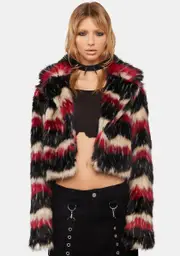 [Current Mood] Faded Sunset Faux Fur Jacket